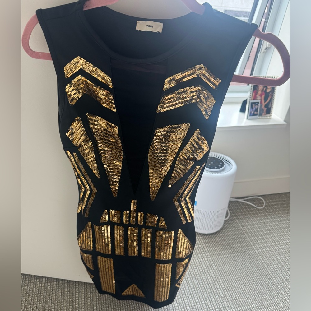 tobi sequin dress